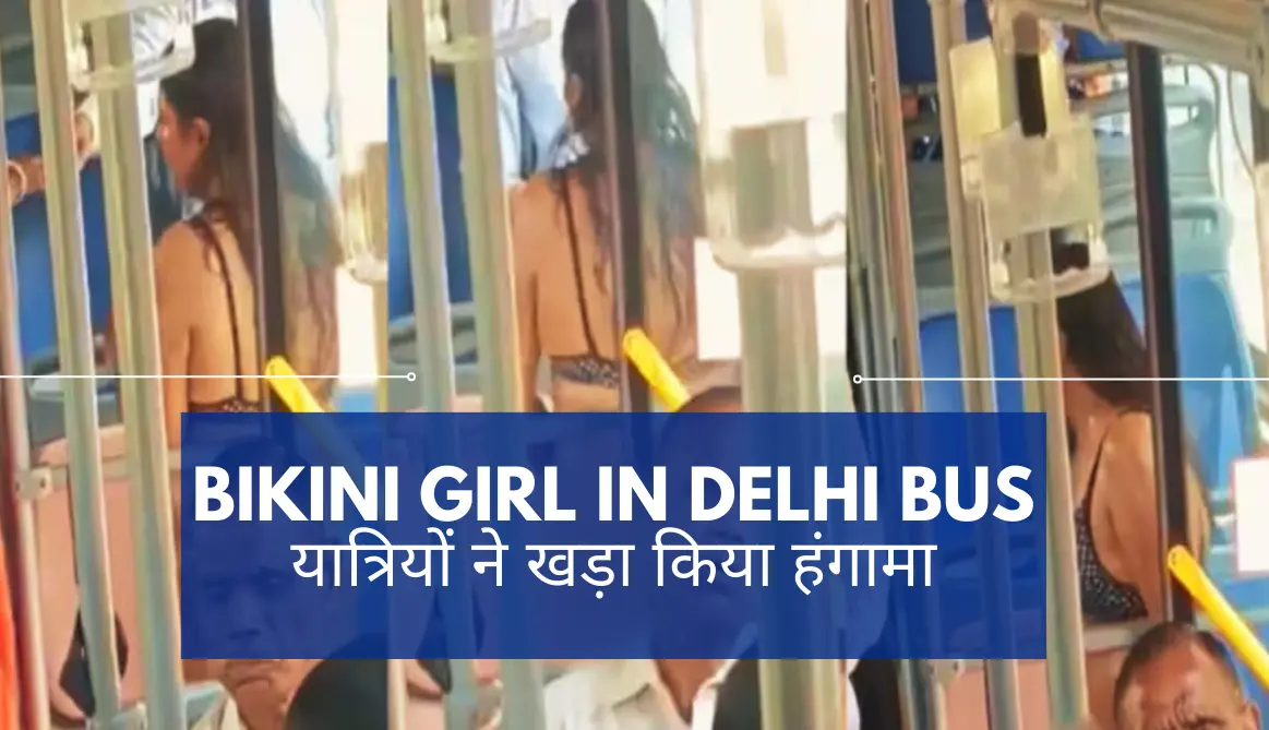 Bikini Girl in Delhi Bus - People Get Angry