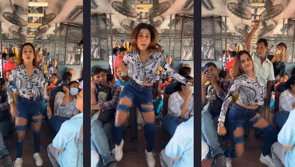 Saheli Rudra Viral Video Train Dance on Bhojpuri Song