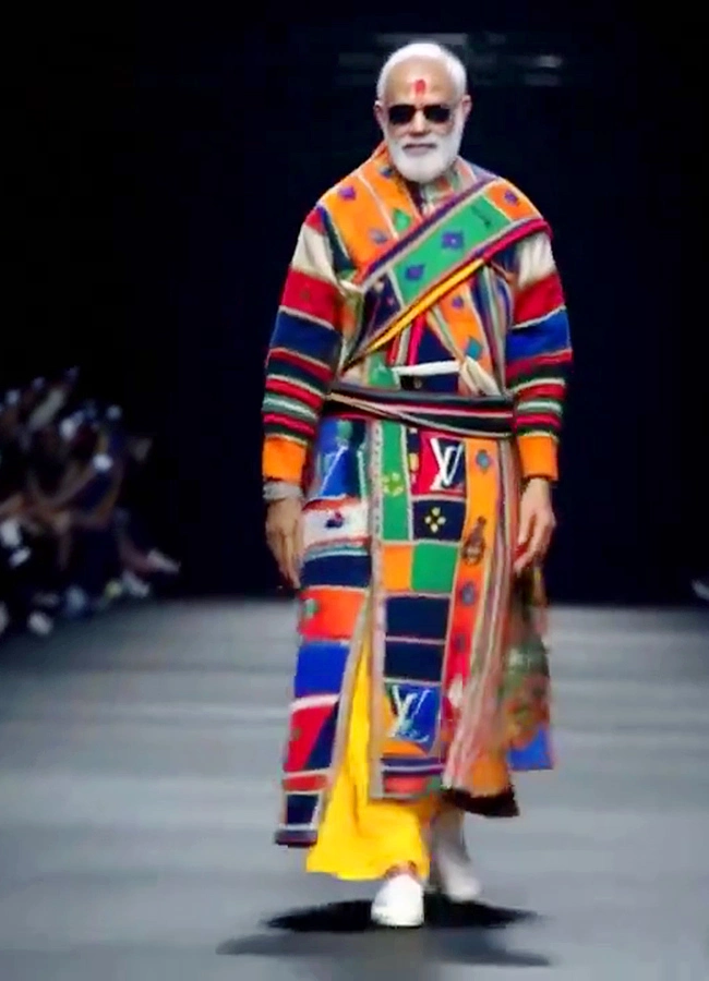 PM Modi in Elon Musk AI Fashion Show