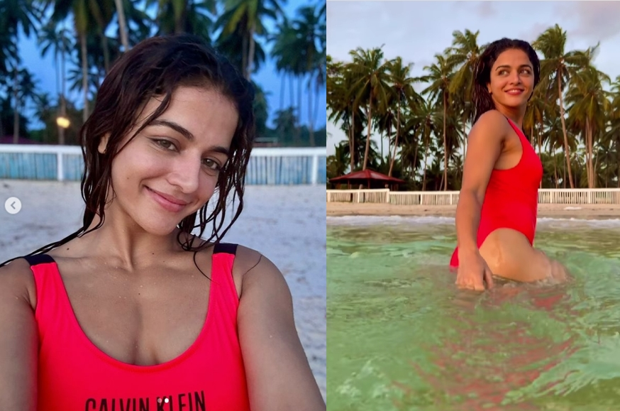 Wamiqa Gabbi beach Day Bikini Photos